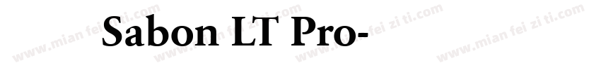 字体 Sabon LT Pro字体转换